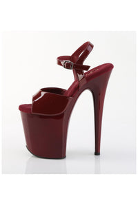 Pleaser  FLAMINGO-809 Sandal in Burgundy Patent