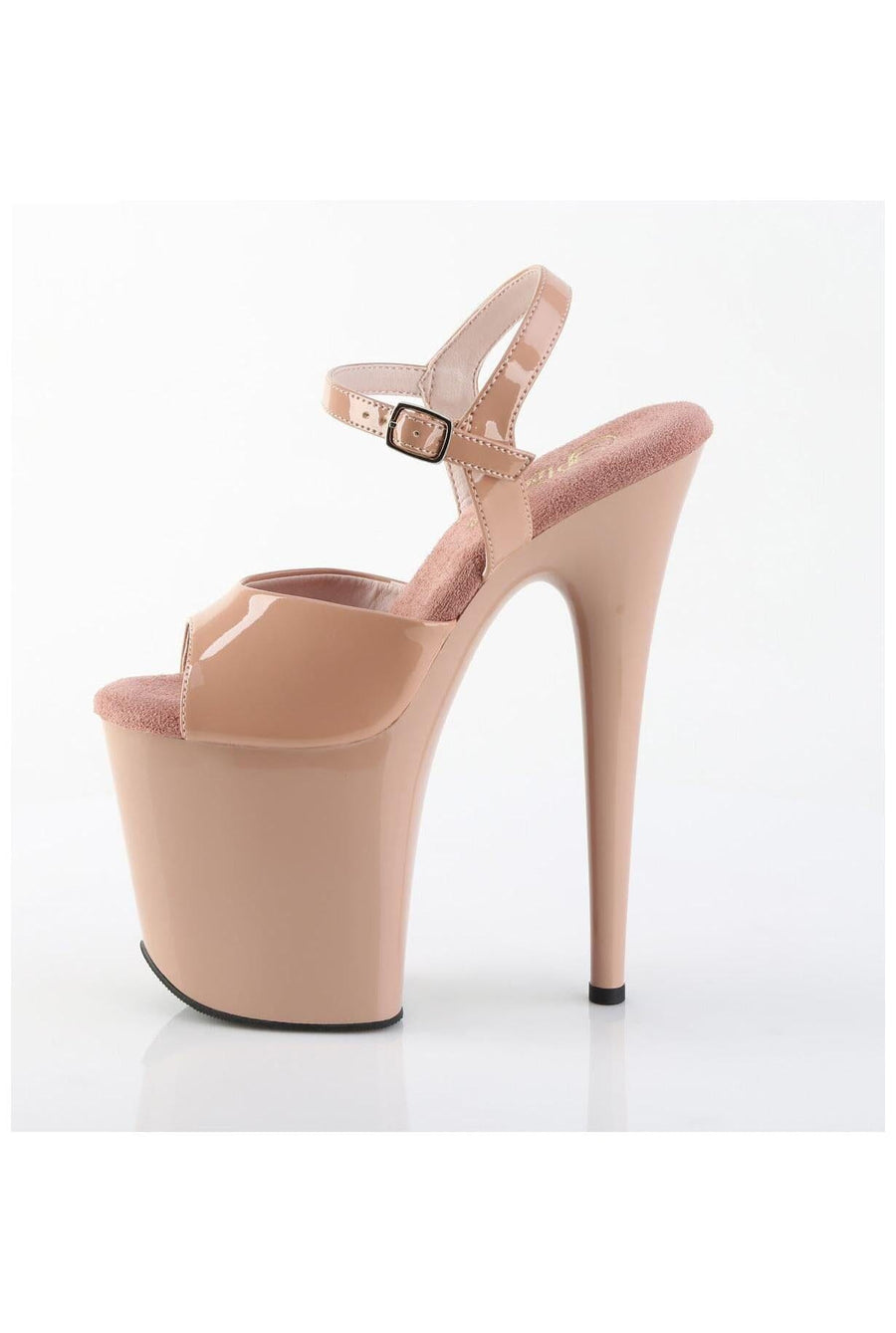 Pleaser  FLAMINGO-809 Sandal in Blush Patent