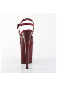 Pleaser  FLAMINGO-809 Sandal in Burgundy Patent