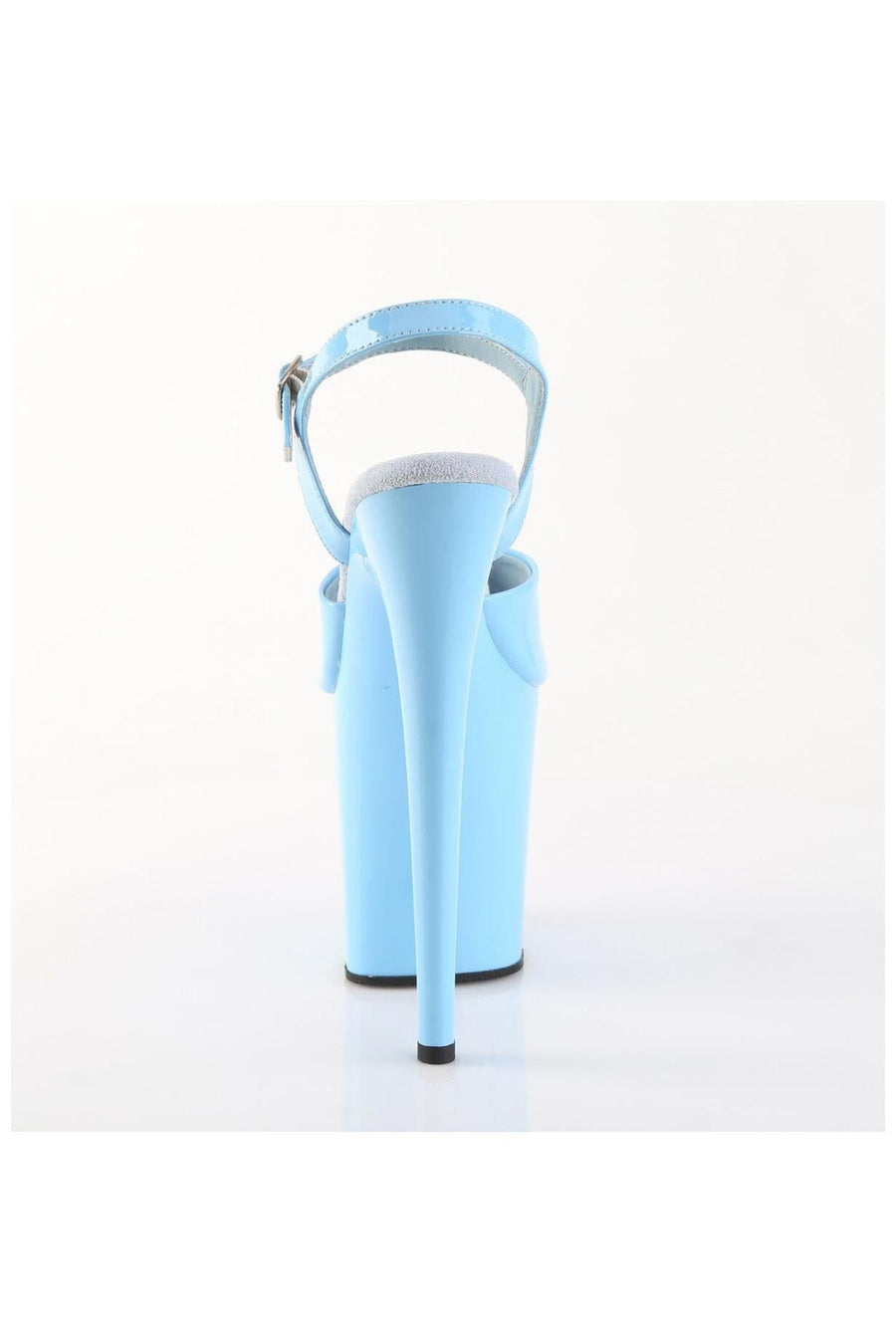 Pleaser  FLAMINGO-809 Sandal in Blue Patent