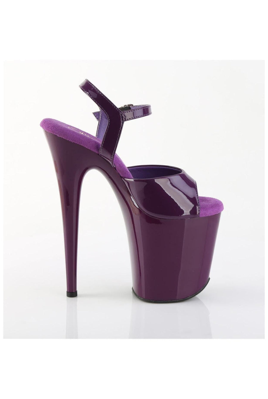 Pleaser  FLAMINGO-809 Sandal in Purple Patent