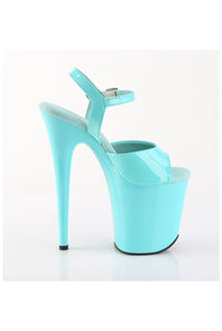Pleaser  FLAMINGO-809 Sandal in Turquoise Patent