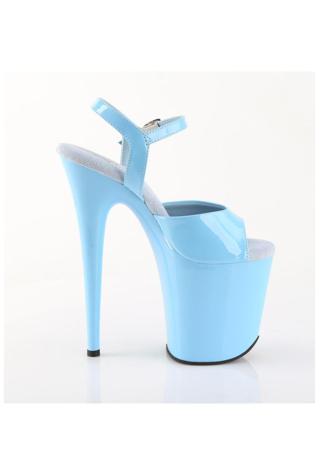 Pleaser  FLAMINGO-809 Sandal in Blue Patent