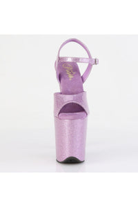 Pleaser  FLAMINGO-809GP Sandal in Purple Vinyl