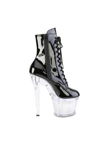 Pleaser  FLASHDANCE-1020SPEC Ankle Boot in Black Patent