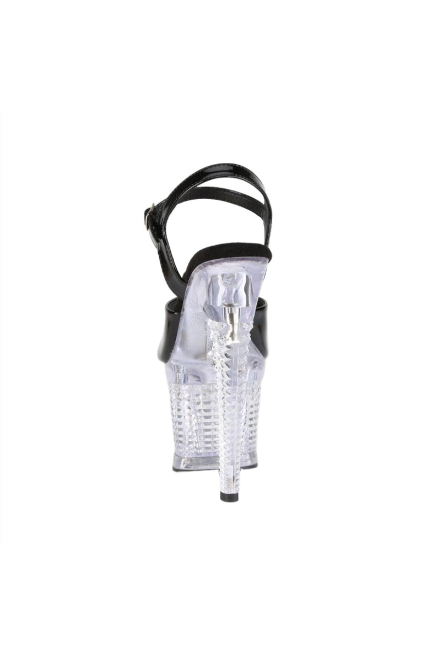 Pleaser  FLASHDANCE-709SPEC Sandal in Black Patent