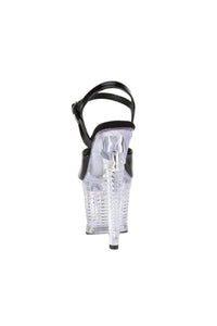 Pleaser  FLASHDANCE-709SPEC Sandal in Black Patent