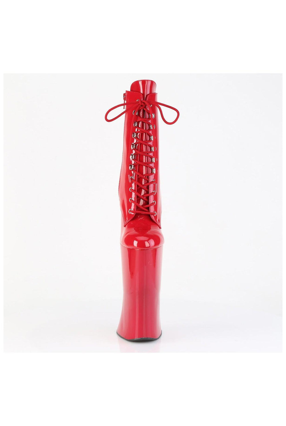 Pleaser  FORBIDDEN-1020 Ankle Boot in Red Patent