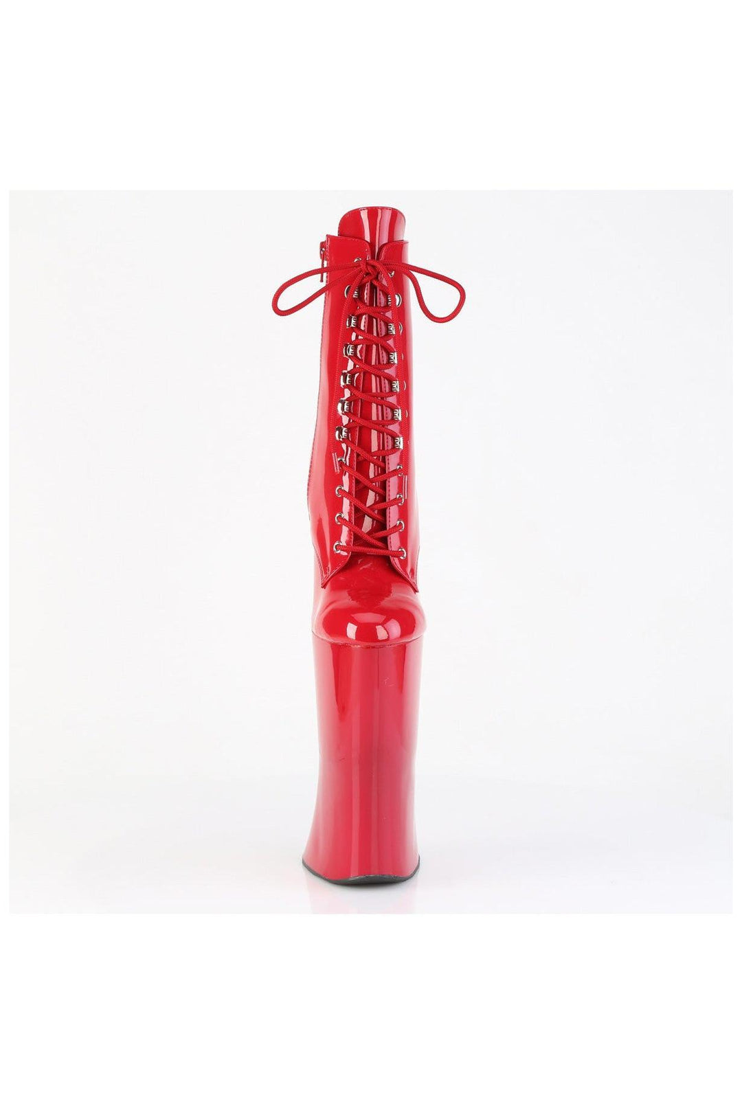 Pleaser  FORBIDDEN-1020 Ankle Boot in Red Patent