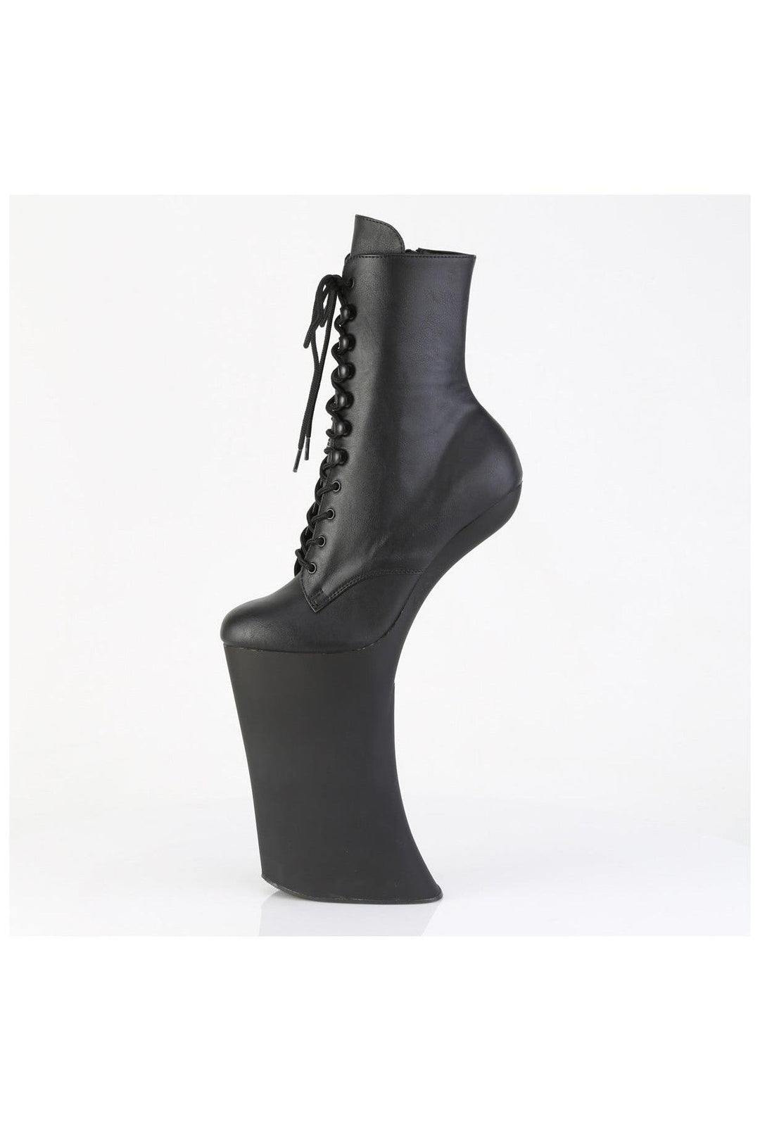 Pleaser  FORBIDDEN-1020 Ankle Boot in Black Patent