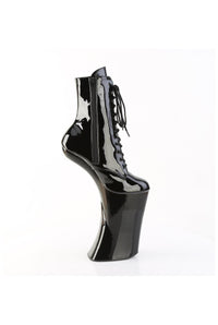 Pleaser  FORBIDDEN-1020 Ankle Boot in Black Patent