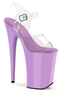 Pleaser  INFINITY-908 Sandal in Clear Vinyl from SexyShoes.com
