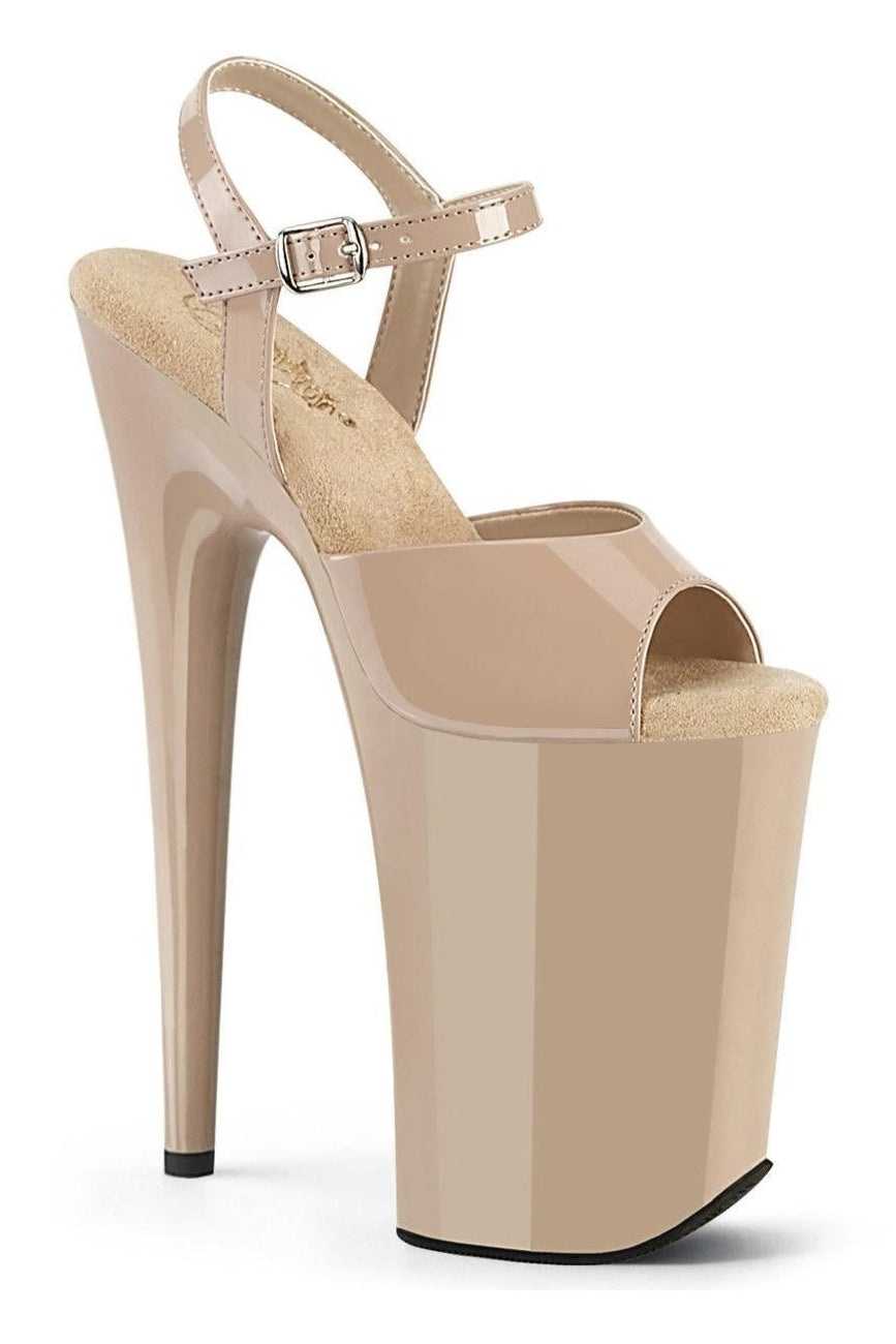 Pleaser  INFINITY-909 Sandal in Blush Patent from SexyShoes.com