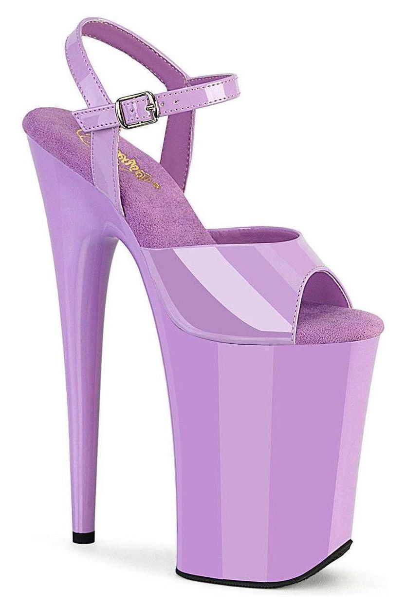 Pleaser  INFINITY-909 Sandal in Purple Patent from SexyShoes.com