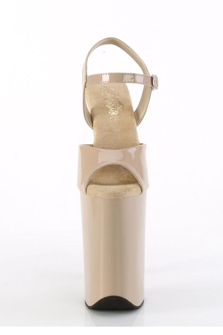 Pleaser  INFINITY-909 Sandal in Blush Patent