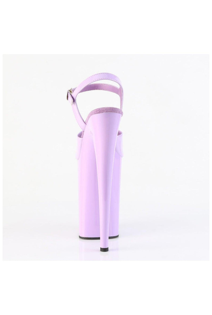 Pleaser  INFINITY-909 Sandal in Purple Patent