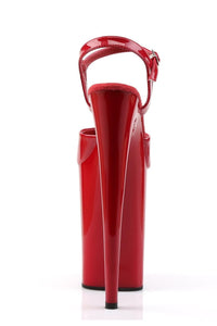 Pleaser  INFINITY-909 Sandal in Red Patent