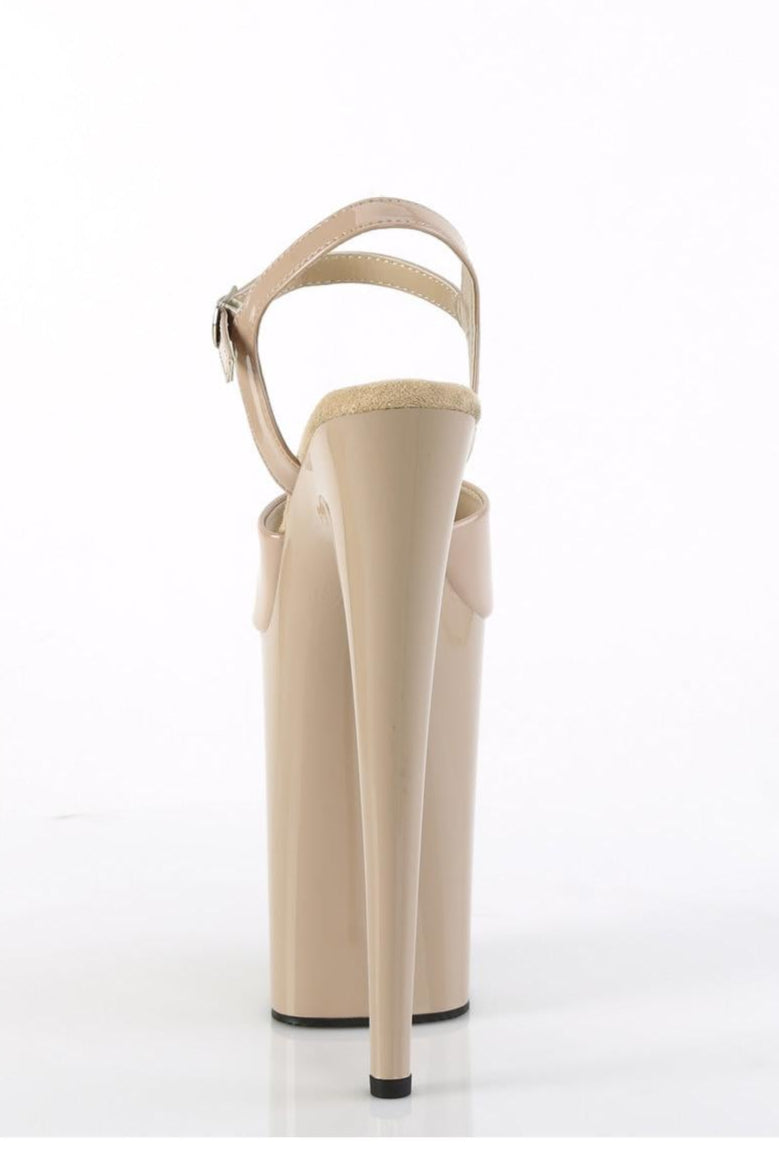 Pleaser  INFINITY-909 Sandal in Blush Patent