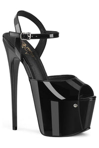 Pleaser  JUBILANT-09 Sandal in Black Patent from SexyShoes.com
