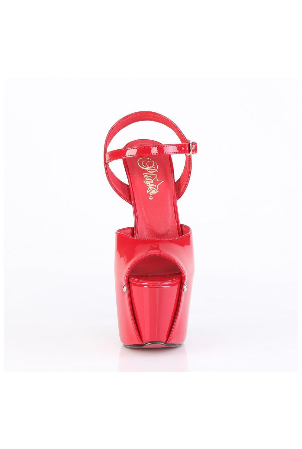 Pleaser  JUBILANT-09 Sandal in Red Patent