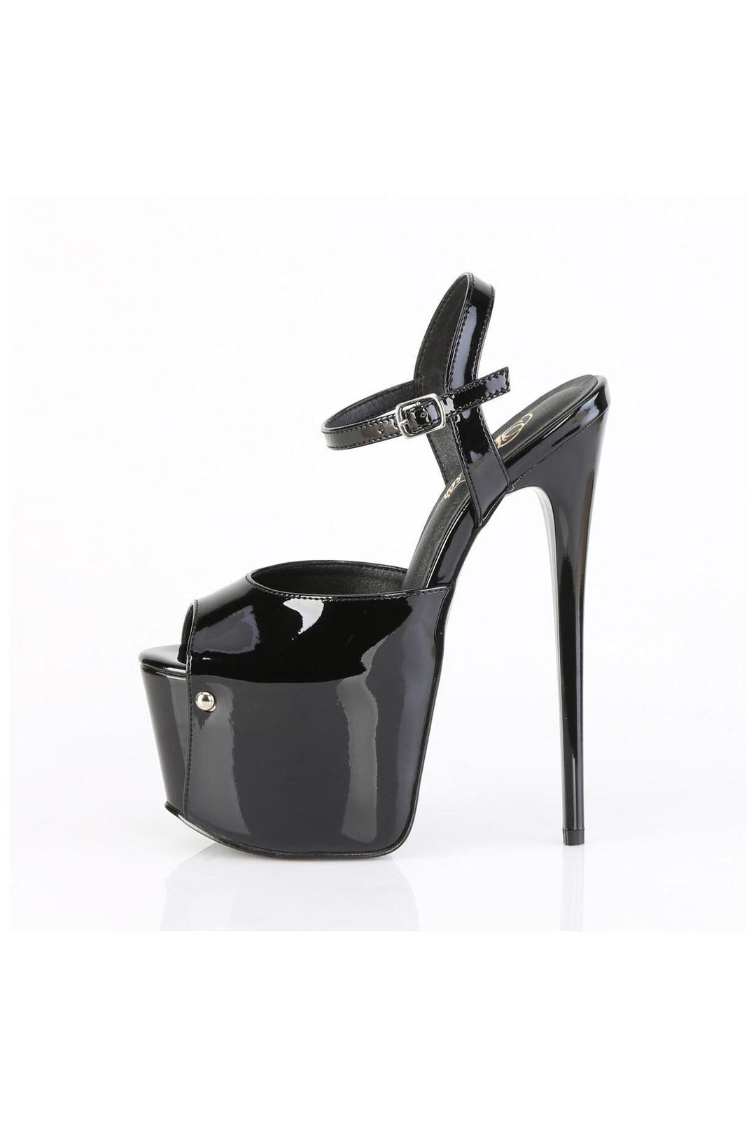 Pleaser  JUBILANT-09 Sandal in Black Patent