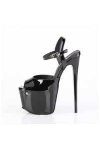Pleaser  JUBILANT-09 Sandal in Black Patent