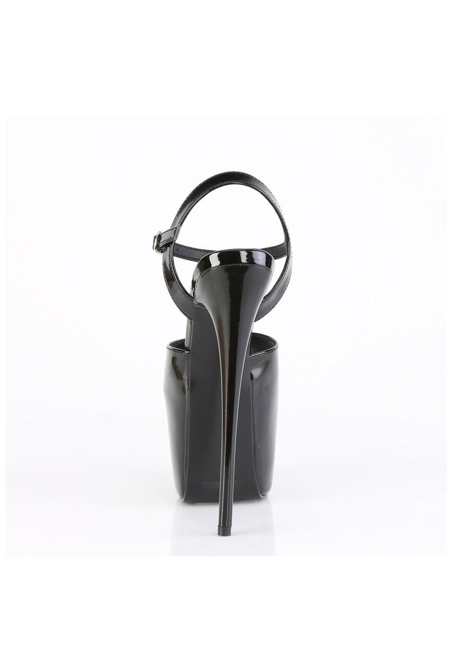 Pleaser  JUBILANT-09 Sandal in Black Patent