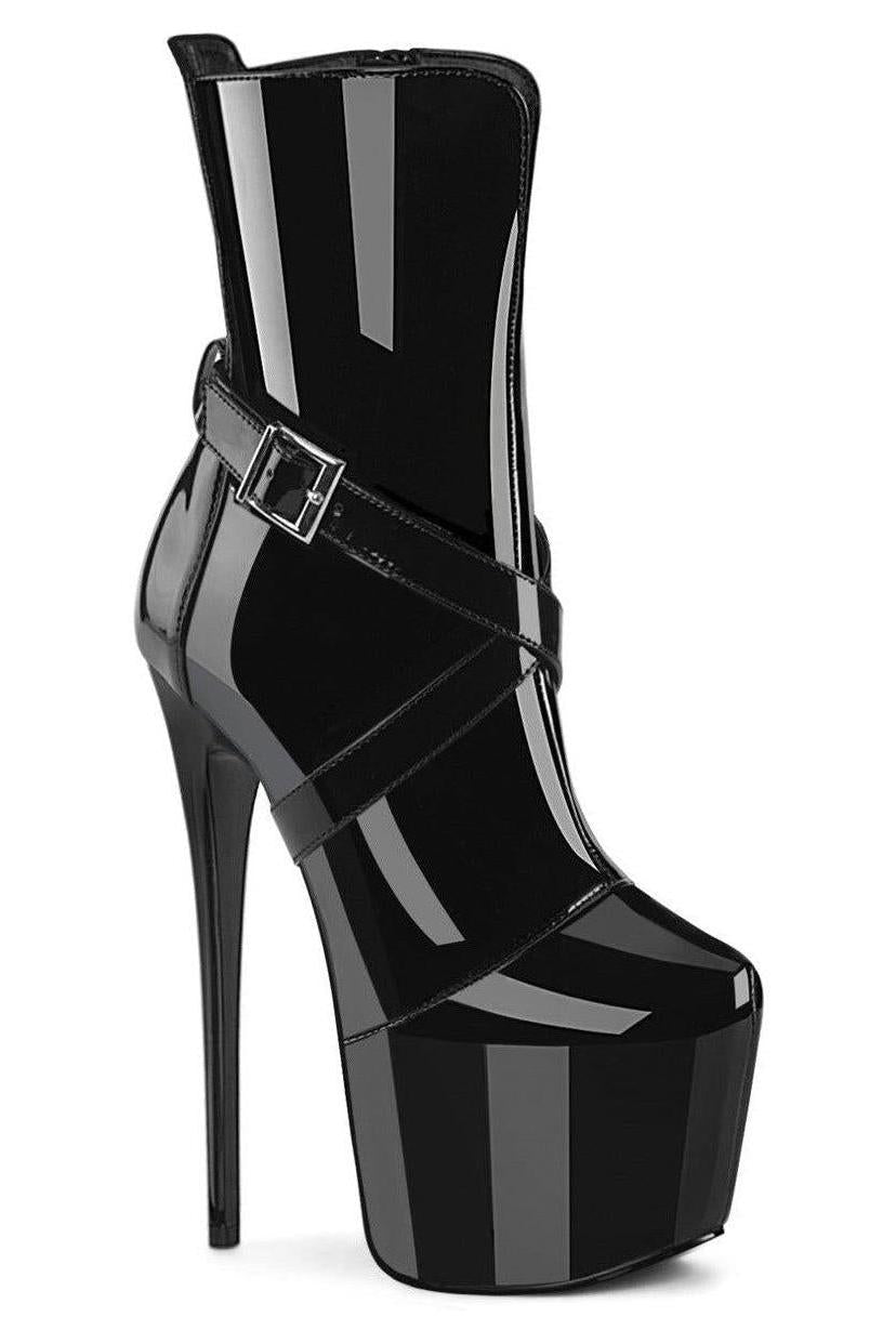 Pleaser  JUBILANT-1011 Ankle Boot in Black Patent from SexyShoes.com
