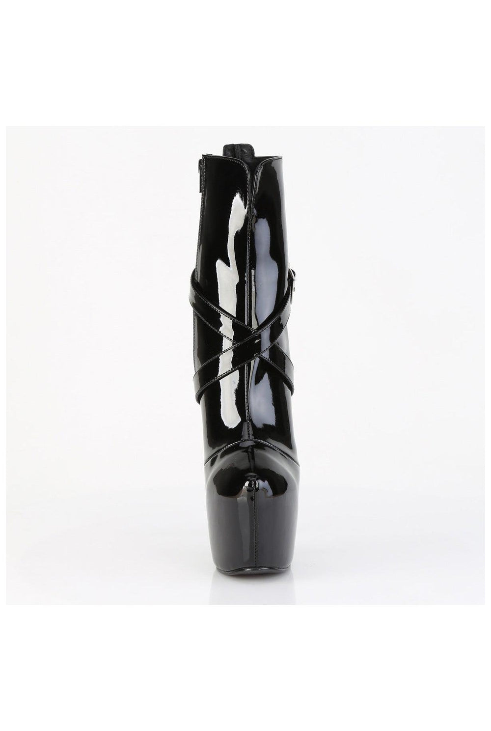 Pleaser  JUBILANT-1011 Ankle Boot in Black Patent