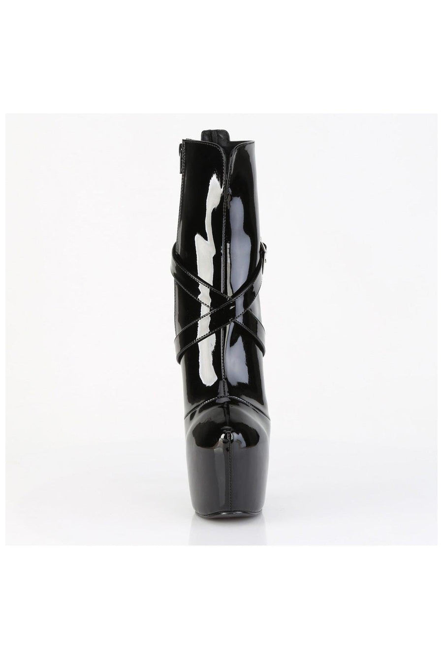 Pleaser  JUBILANT-1011 Ankle Boot in Black Patent