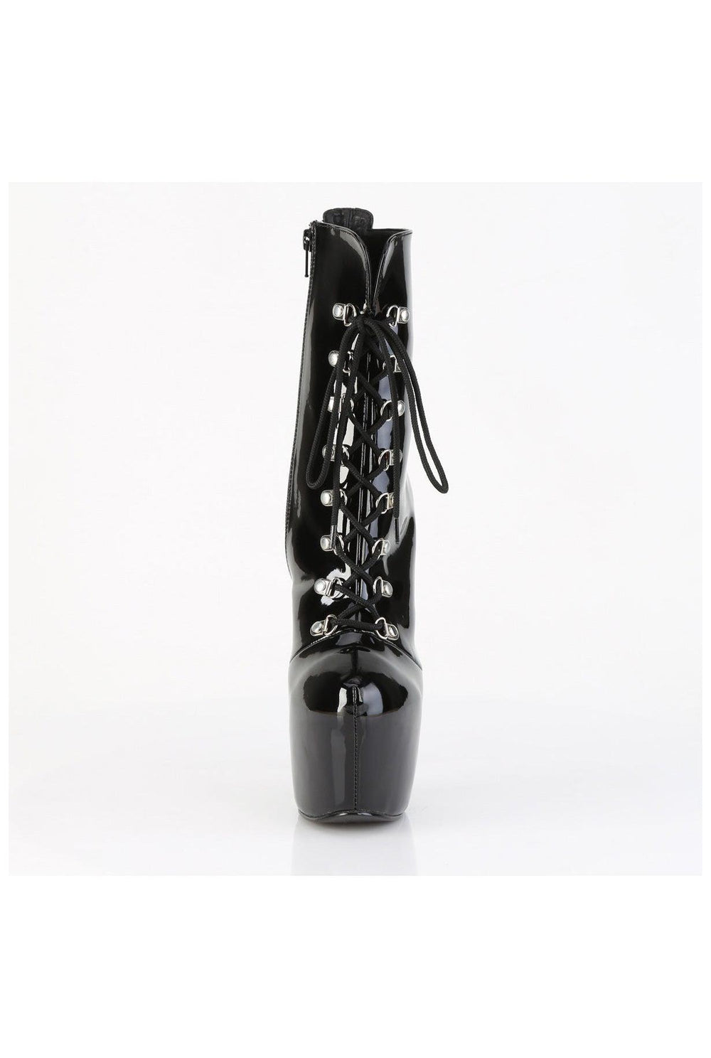 Pleaser  JUBILANT-1014 Ankle Boot in Black Patent