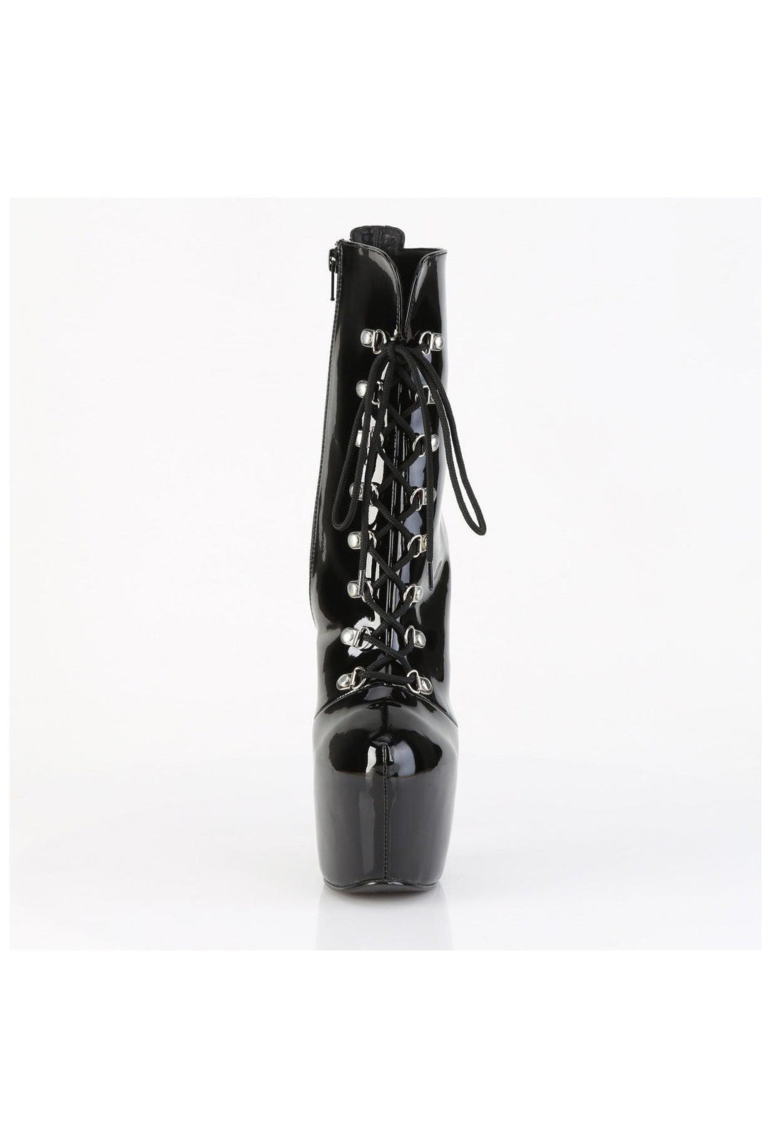 Pleaser  JUBILANT-1014 Ankle Boot in Black Patent