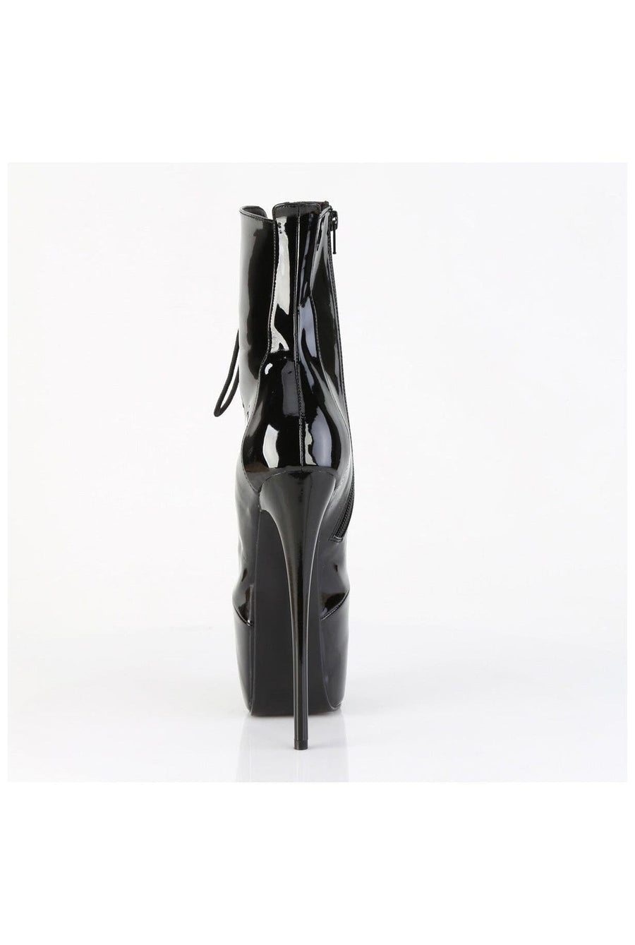Pleaser  JUBILANT-1014 Ankle Boot in Black Patent