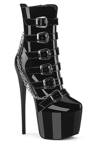 Pleaser  JUBILANT-1015 Ankle Boot in Black Patent from SexyShoes.com