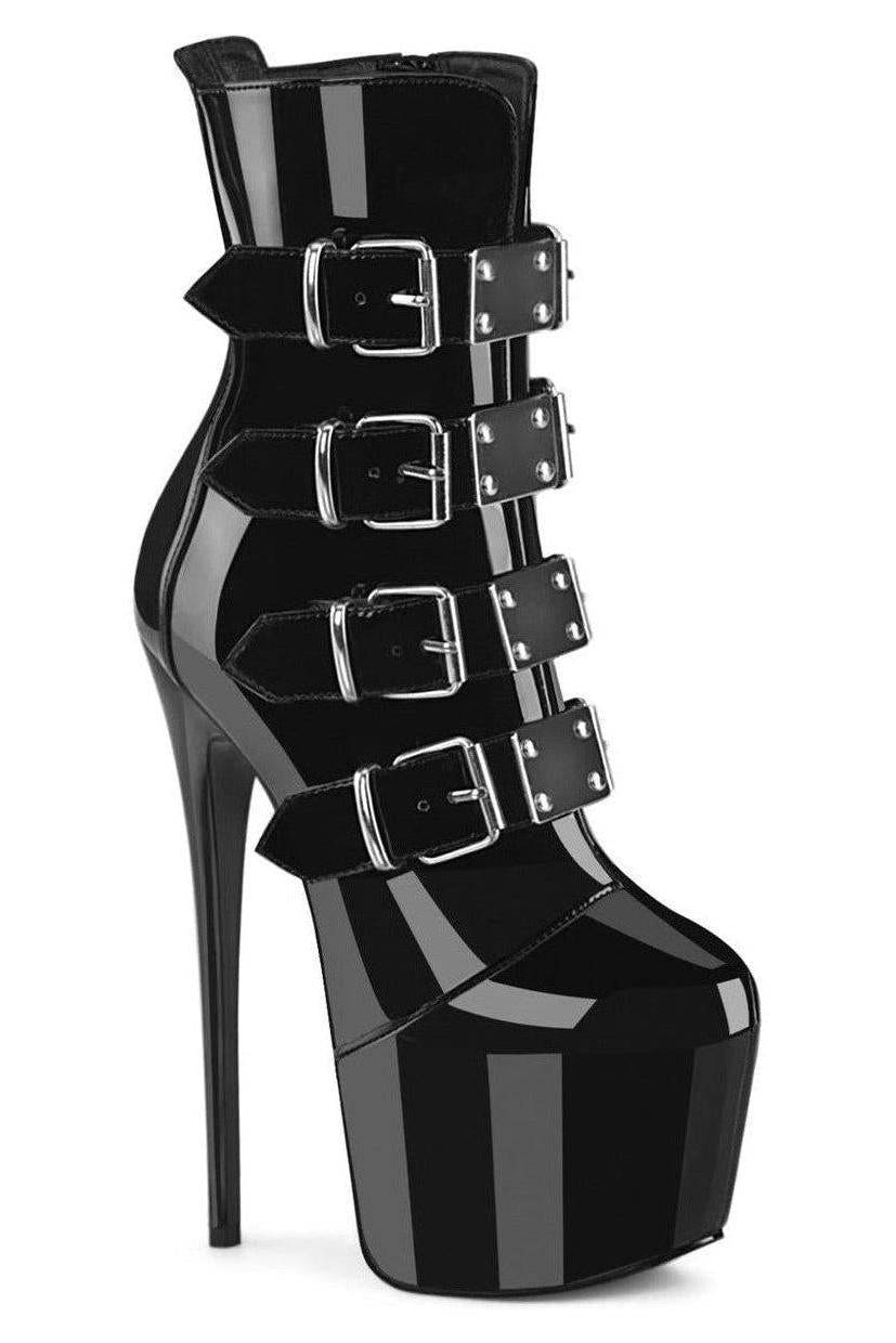 Pleaser  JUBILANT-1023 Ankle Boot in Black Patent from SexyShoes.com