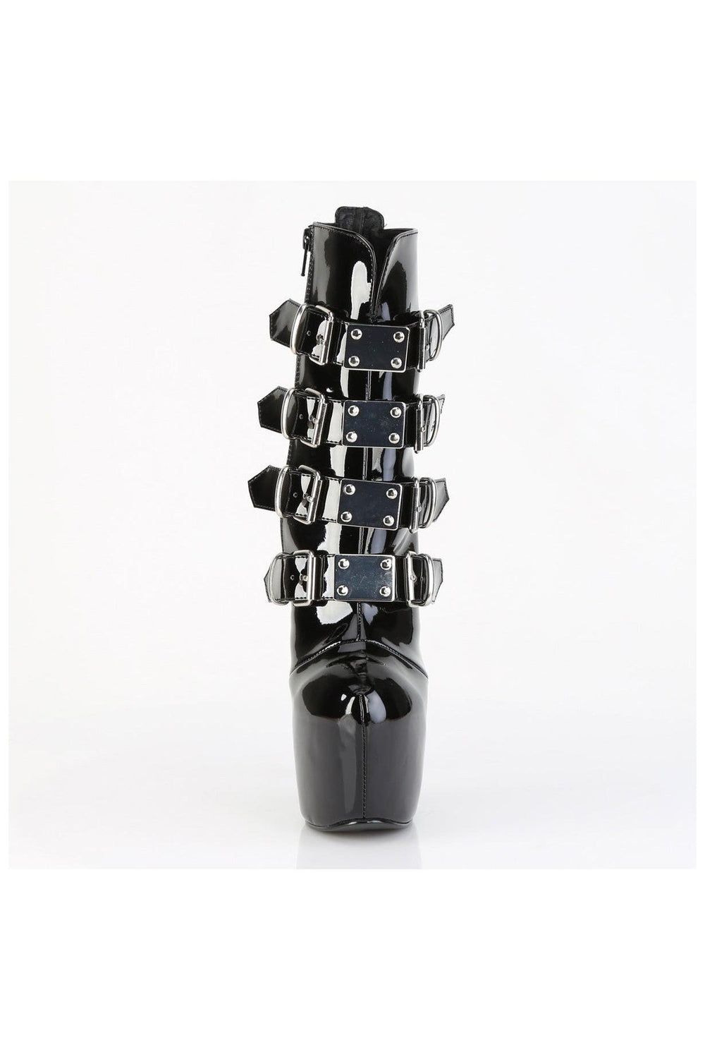 Pleaser  JUBILANT-1023 Ankle Boot in Black Patent