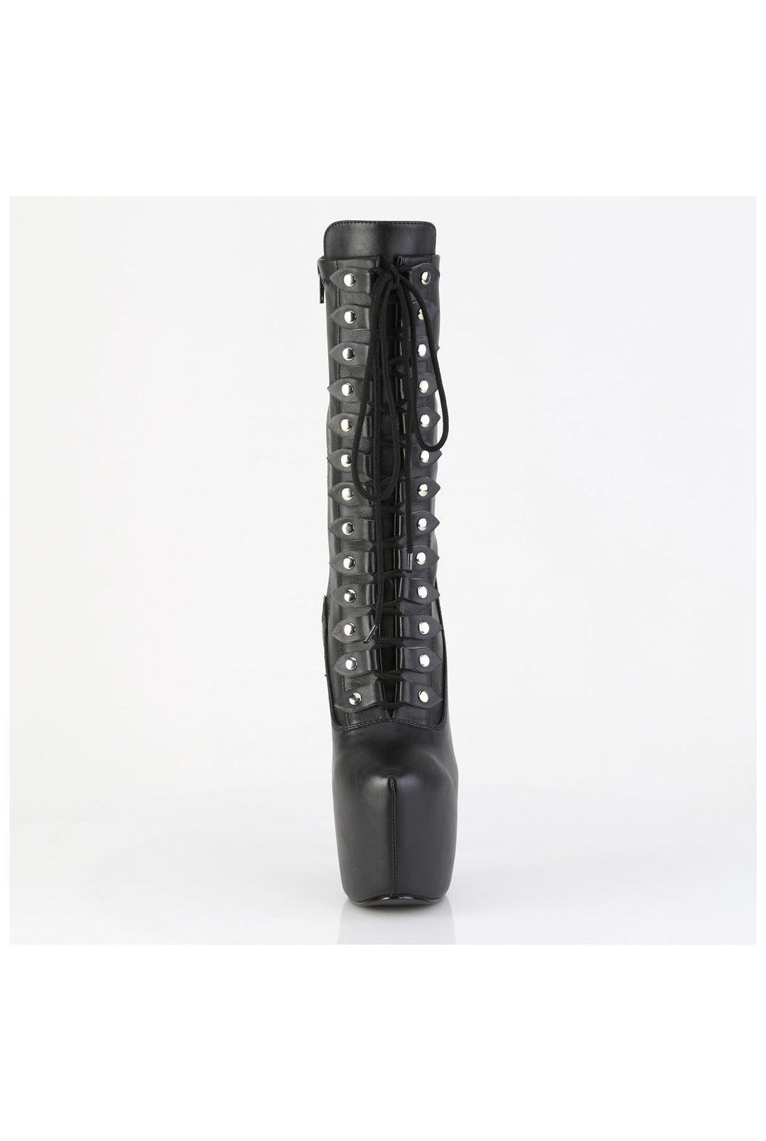 Pleaser  JUBILANT-1048 Knee Boot in Black Faux Leather