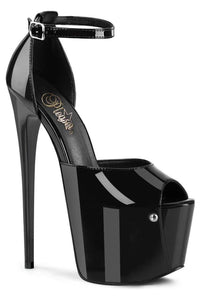 Pleaser  JUBILANT-15 Sandal in Black Patent from SexyShoes.com