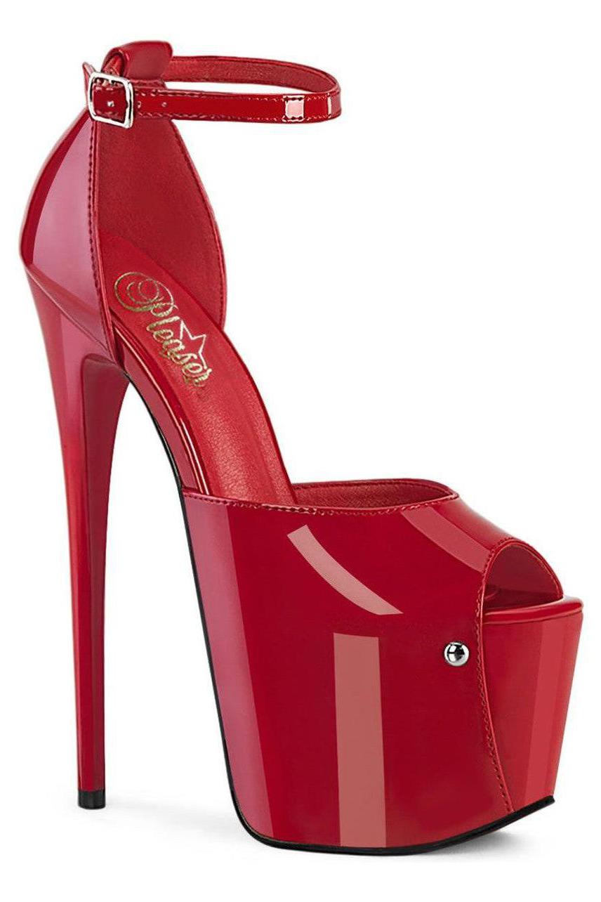 Pleaser Red Sandals Platform Stripper Shoes | Buy at Sexyshoes.com