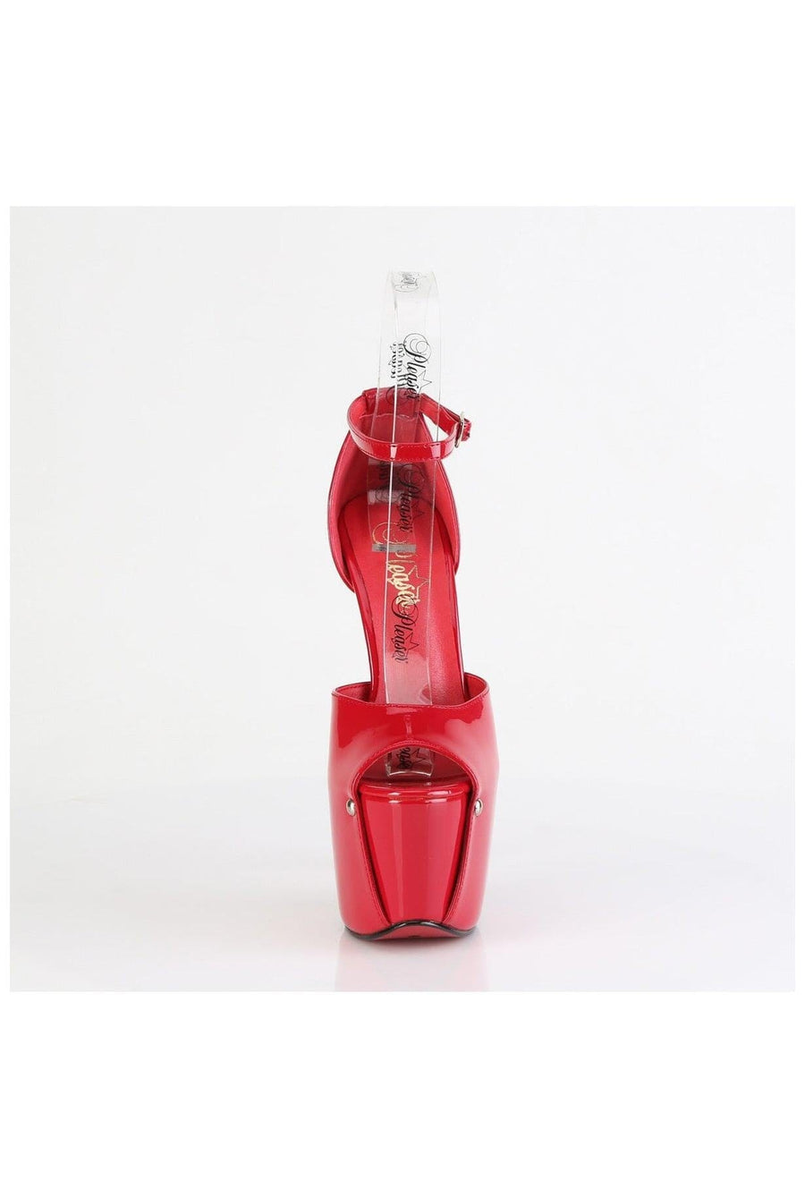 Pleaser  JUBILANT-15 Sandal in Red Patent