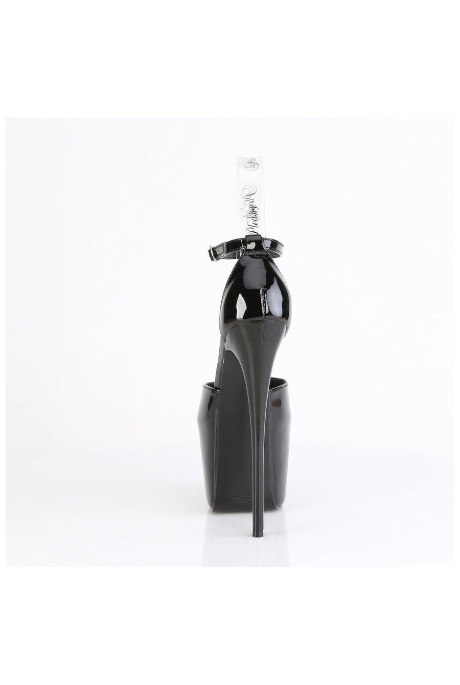 Pleaser  JUBILANT-15 Sandal in Black Patent
