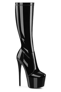Pleaser  JUBILANT-2000 Knee Boot in Black Patent from SexyShoes.com