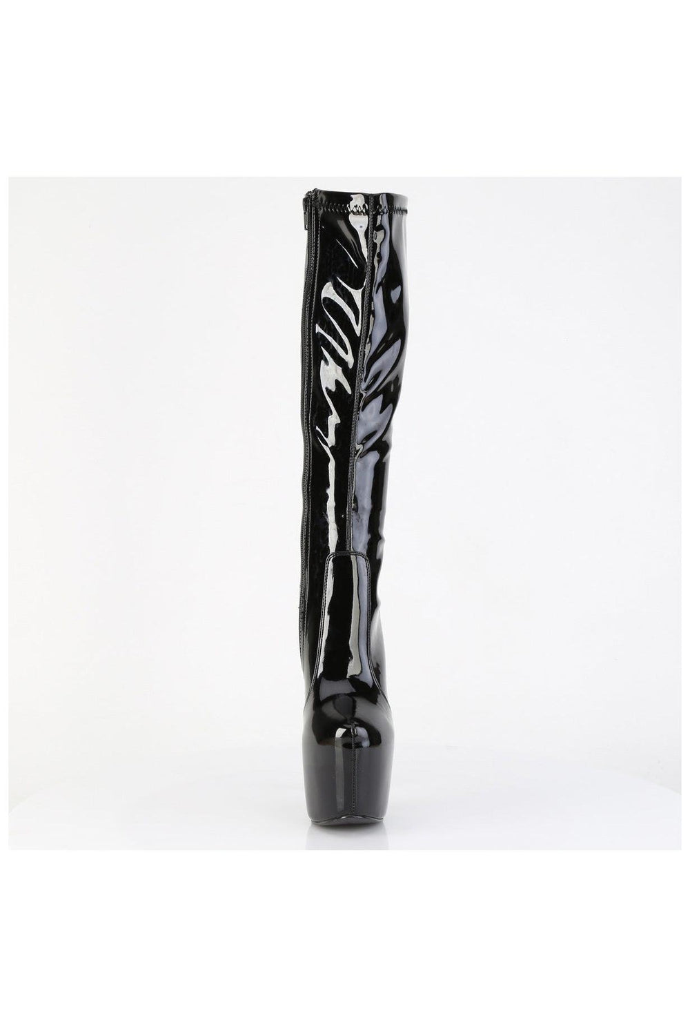 Pleaser  JUBILANT-2000 Knee Boot in Black Patent