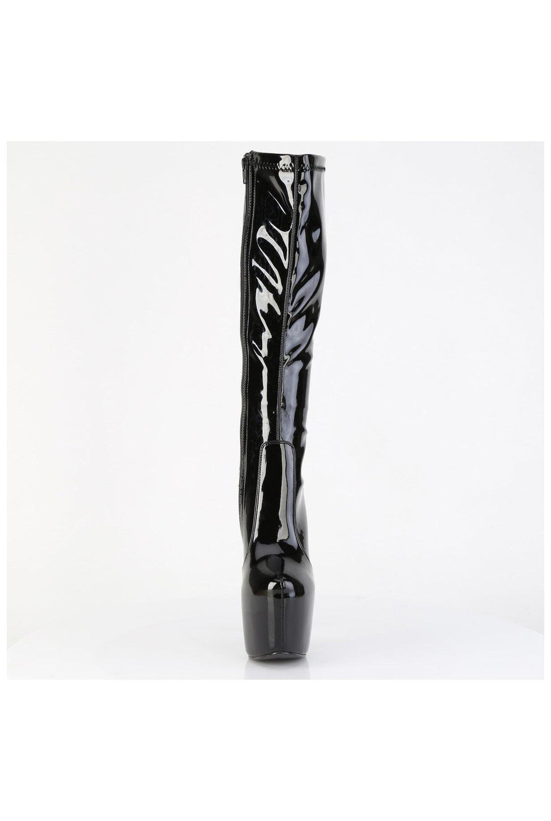 Pleaser  JUBILANT-2000 Knee Boot in Black Patent
