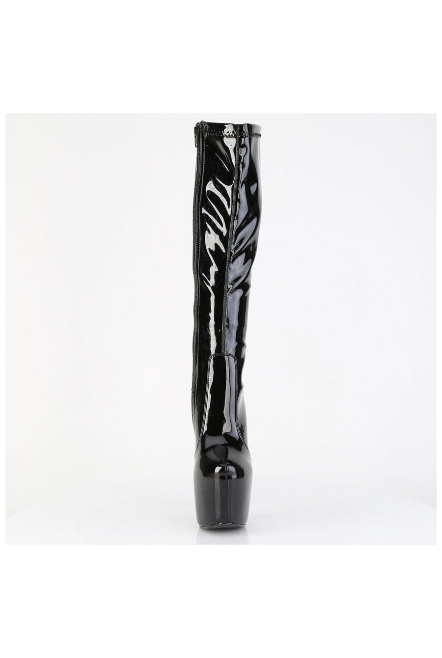 Pleaser  JUBILANT-2000 Knee Boot in Black Patent