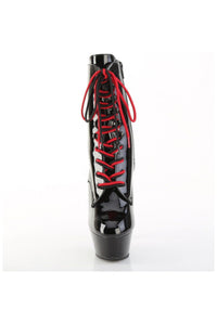 Pleaser  KISS-1020-1 Ankle Boot in Black Patent