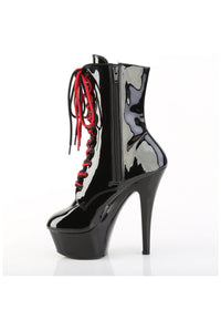 Pleaser  KISS-1020-1 Ankle Boot in Black Patent
