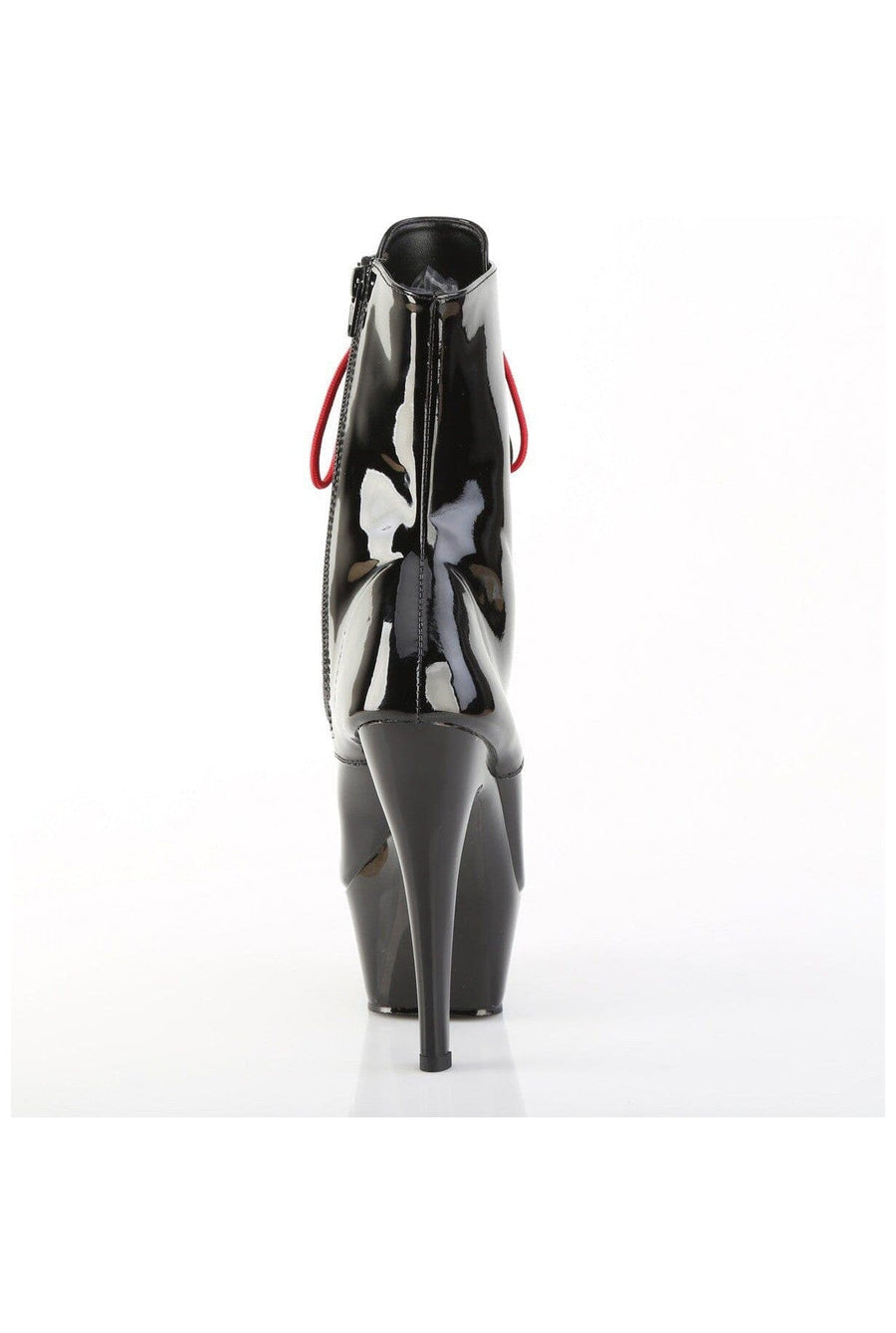 Pleaser  KISS-1020-1 Ankle Boot in Black Patent