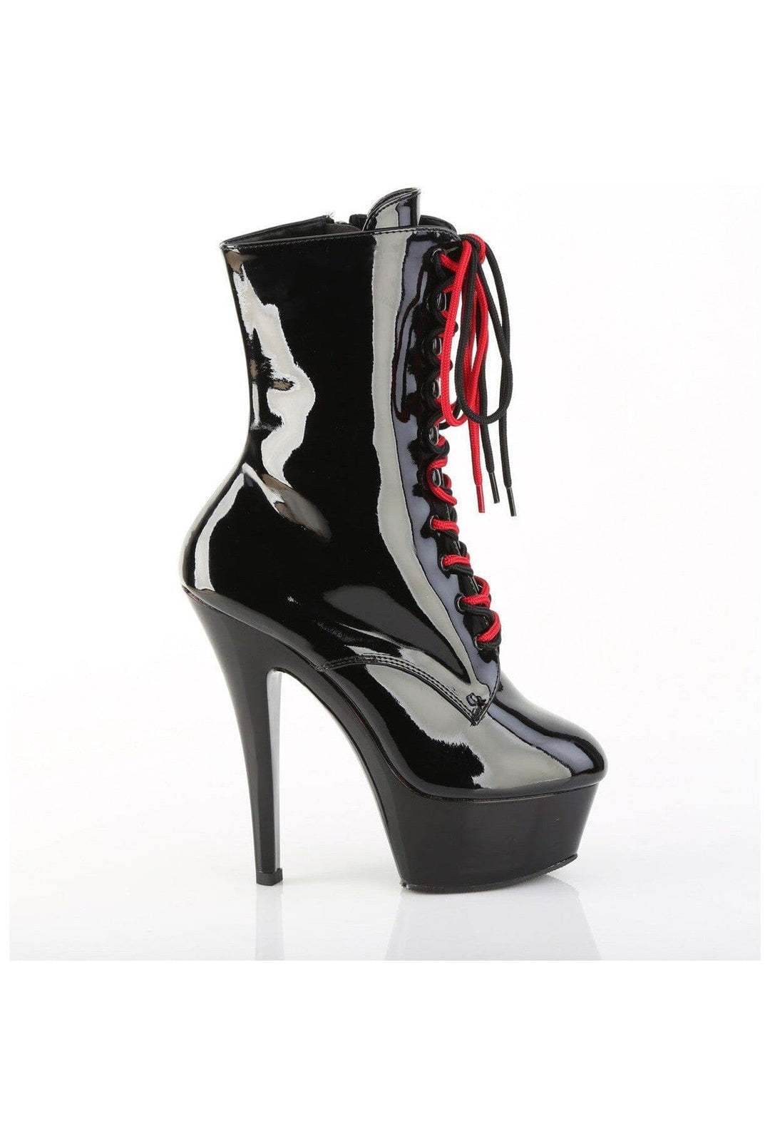 Pleaser  KISS-1020-1 Ankle Boot in Black Patent