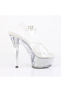 Pleaser  KISS-208RSI Sandal in Clear Vinyl